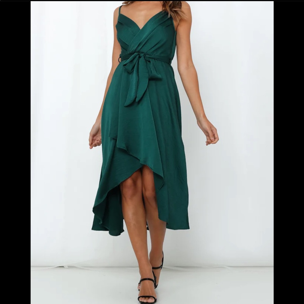 NWOT Hello Molly Like a Prayer Midi Dress Teal XS